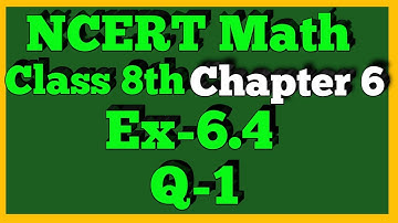 Q 1-Ex 6.4-Square and Square Roots-NCERT Maths Class 8th-Chapter6
