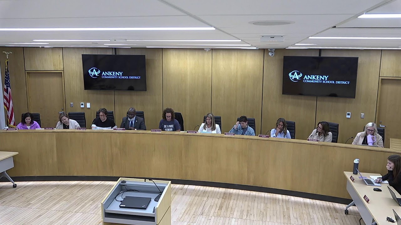 Ankeny Board of Education Meeting 09.02.25