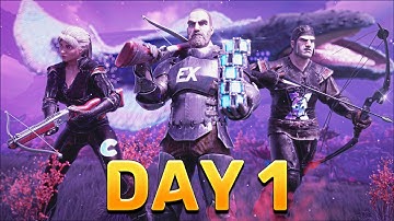 How 4 YouTubers Dominate DAY 1 On a Competitive Server in ARK: Survival Evolved