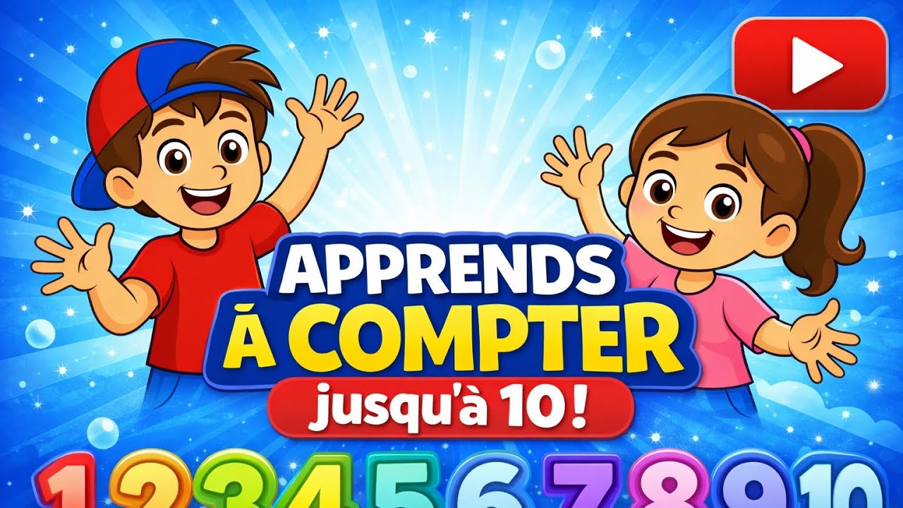  1️⃣ 2️⃣ 3️⃣ 4️⃣ Compter jusqu’à 10 avec des ballons 🏀 ⚽️ Apprendre les chiffres pour enfants 👦 👧