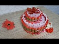 Торт из конфет своими руками. DIY Cake made of sweets.ДвухЪярусный торт из конфет