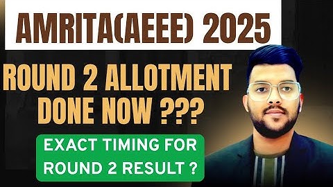 AEEE 2025 Counseling Round 2 allotment done ?? | What to do after round 2 Allotment #Cutoff #Amrita