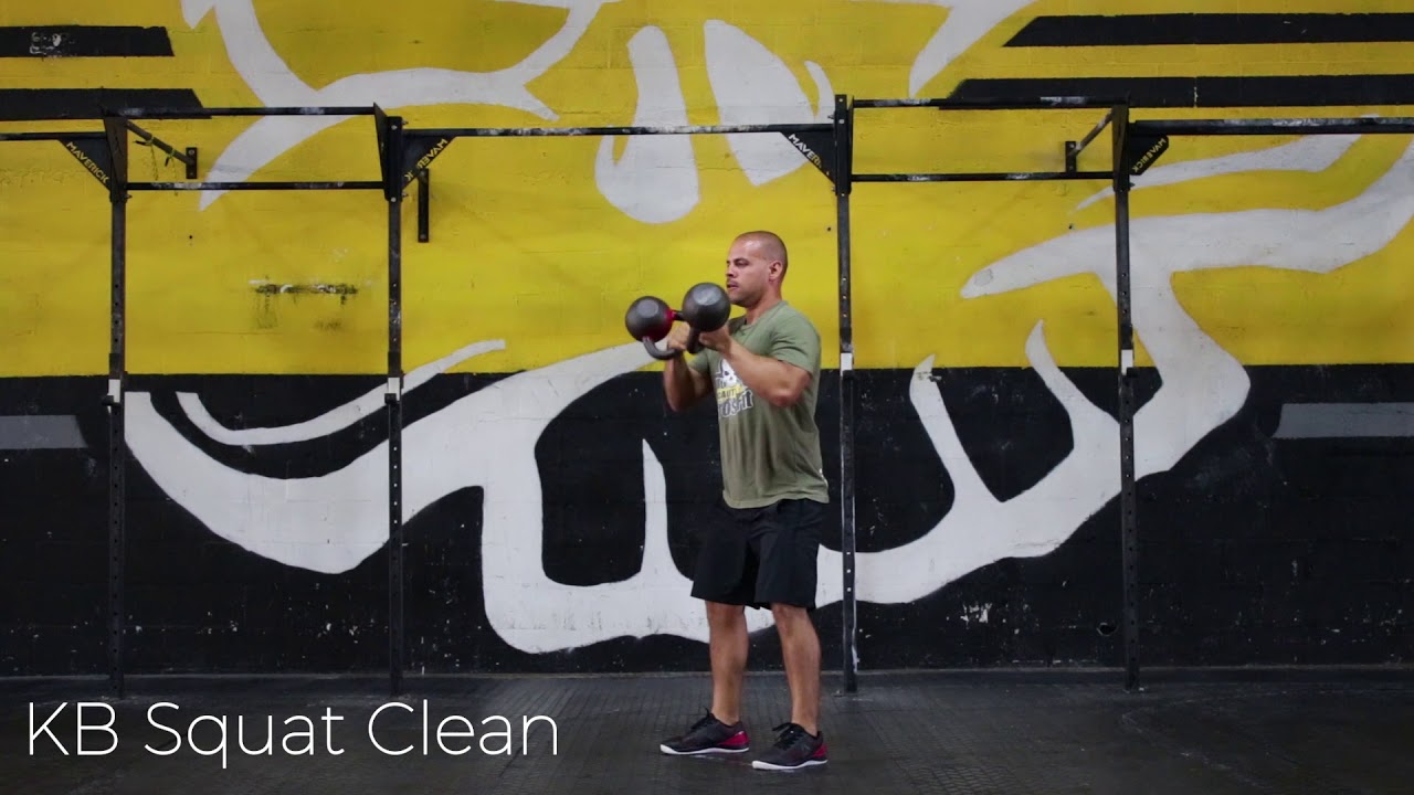 Caution Strong: KB Squat Clean - YouTube