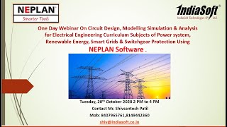Webinar on Simulation of Power system, Renewable Energy, Smart Grids  by NEPLAN Software 20/10/2020