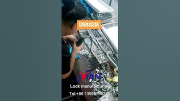 door lock making process  how to assembly a mortise lock