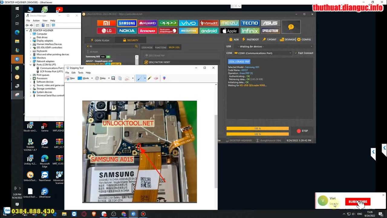 Samsung A01 A015F frp Bypass Unlock Tool YouTube