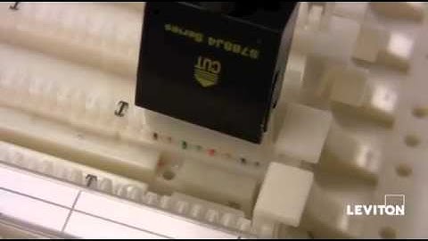 How to Terminate Leviton 110 Style Cross Connect Products