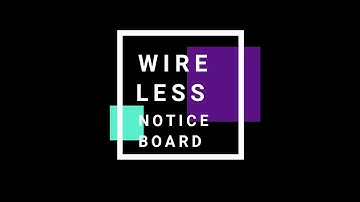 wireless notice board NODEMCU