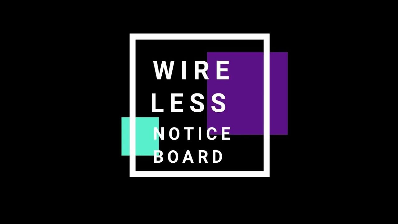 wireless notice board NODEMCU - YouTube