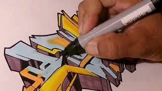 HOW TO DRAW WILDSTYLE GRAFFITI LETTERS TECHNIQUES DRAWING LUIS NAME