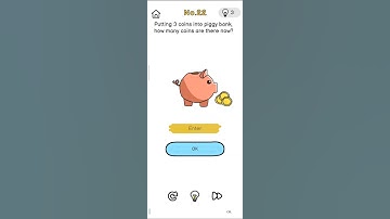 Brain Out Putting 3 coins into piggy bank how many coins are there now