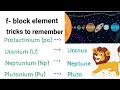 f- block element |trick to remember |tamil | periodic table in tamil