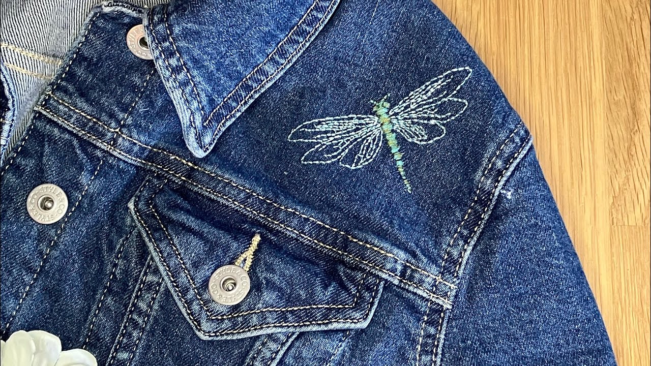 Dragonfly hand embroidery tutorial