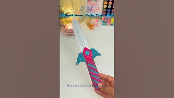 DIY SQUID GAME Knife Dagger Tutorial Easy🗡️ | Paper Craft