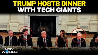 Donald Trump LIVE | Trump Dinner | President Donald Trump Hosts Dinner At The White House |  USA