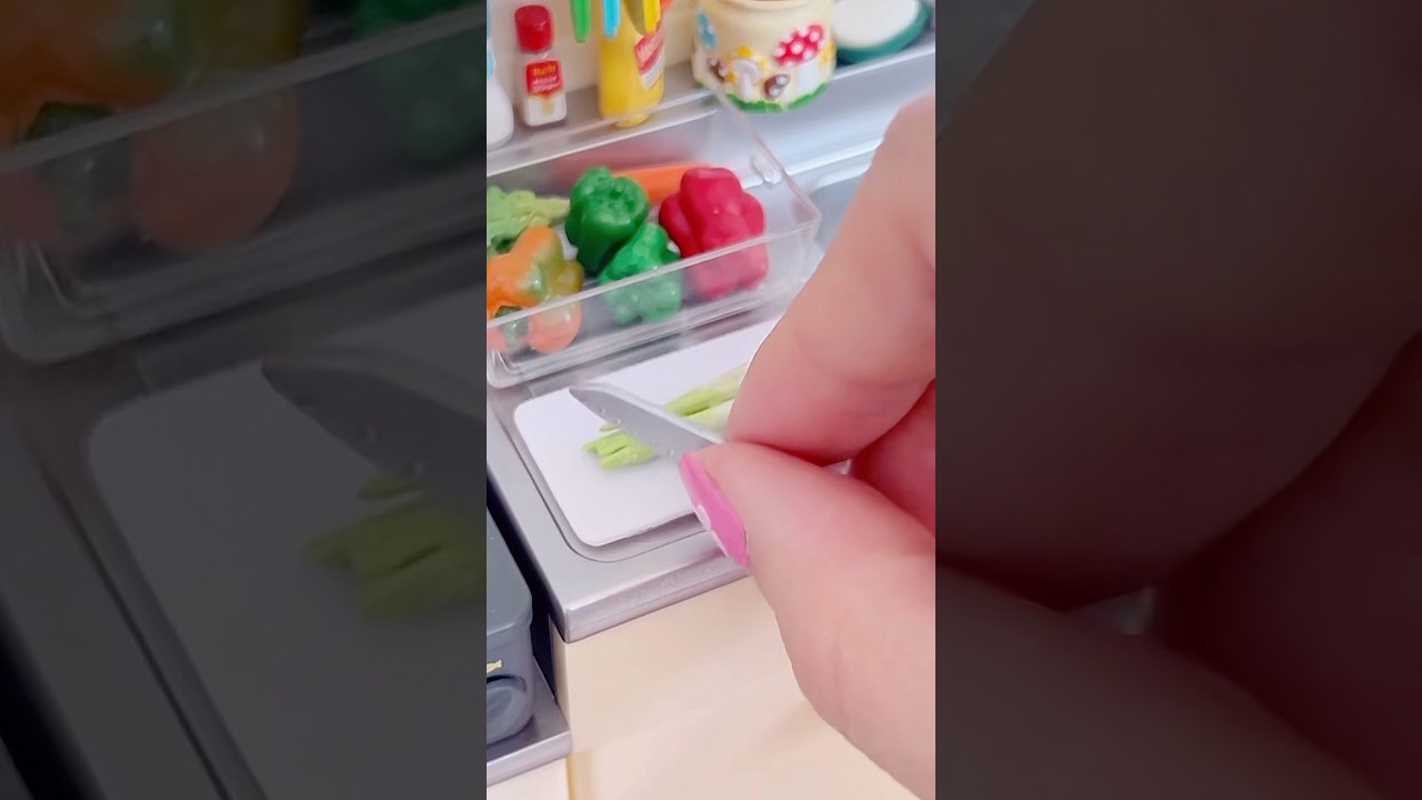 Mini cooking ASMR Re-ment mini kitchen set 