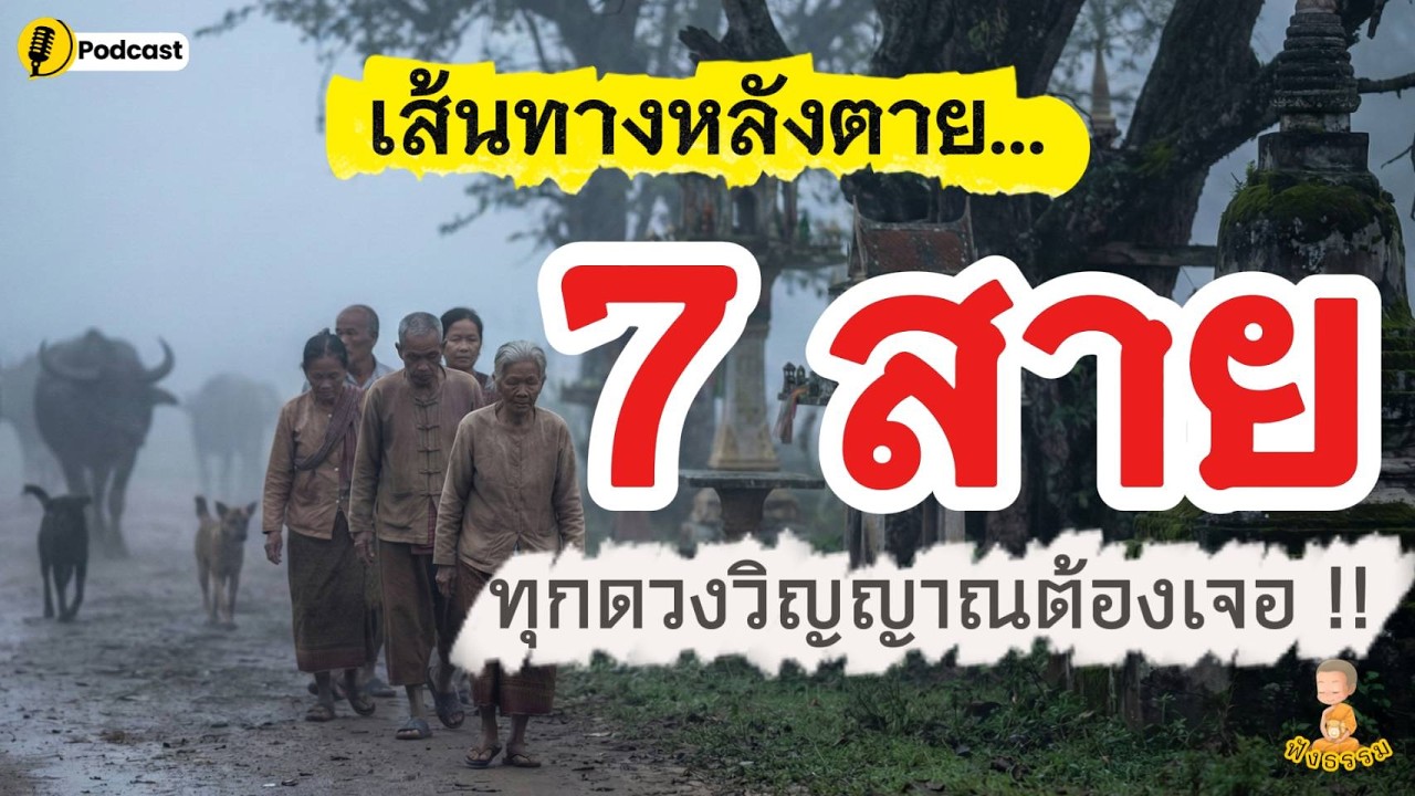 ⏩ทาง 7 สาย หลังตาย➡️ทุกดวงวิญญาณต้องเจอ  I @ชวนฟังธรรม #ฟังธรรม #buddha #ธรรมะก่อนนอน #สมาธิ