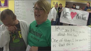PAY IT FORWARD: Teacher's aide connects with special-ed students