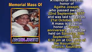 Agatha Joseph memorial