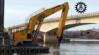 Demag H135S Dredger in work (4K) / Mudderverket HDC P10