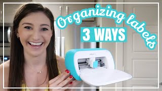 HOW TO MAKE LABELS WITH THE CRICUT JOY // Home Organization Labels + Vinyl, IronOn, & Smart Labels