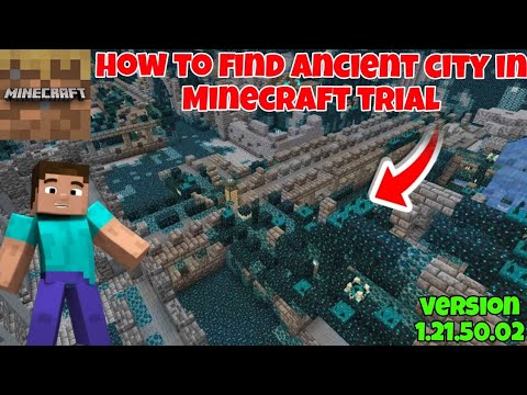 how to find ancient city in Minecraft trial || version 1.21.50.02 - YouTube