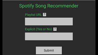 Spotify Song Recommender