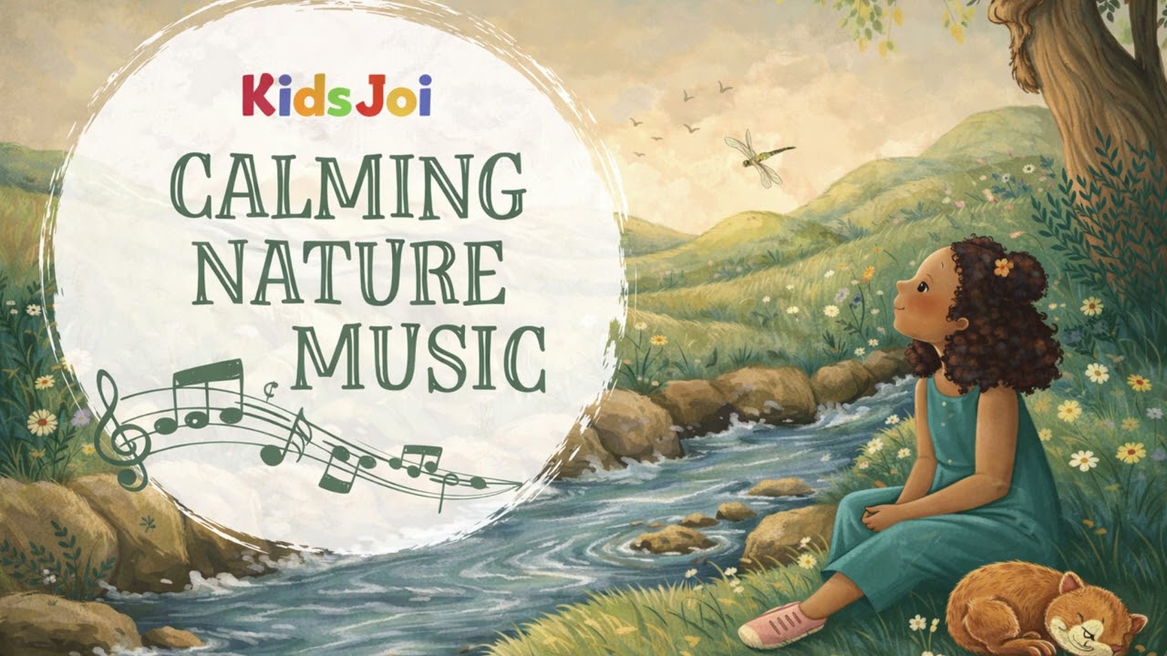 Kids Calming Nature Music Rhymes Collection 🌈 | Relaxing Baby Sleep Songs with Rain, Birds, ect.