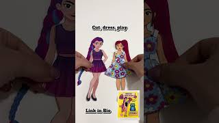 Fashion game for little girls. Indoor activity idea.