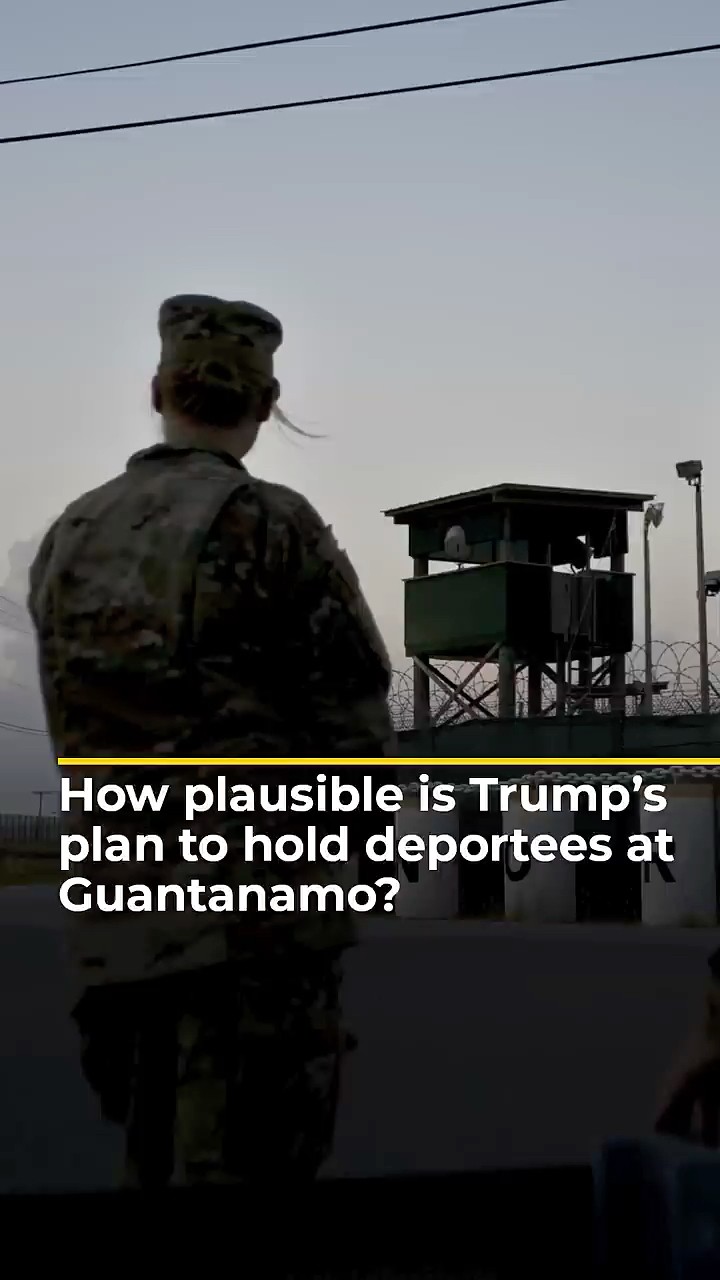 How plausible is Trump’s plan to send 30,000 deportees to Guantanamo? | AJ #shorts