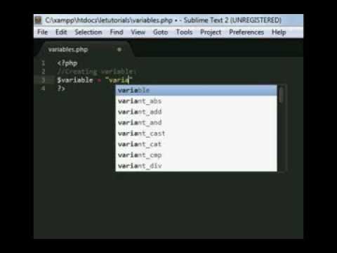 PHP: Variables