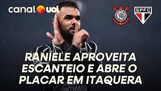 GOL DO CORINTHIANS! RANIELE SOBE MAIS ALTO E ABRE O PLACAR CONTRA O SÃO PAULO! VEJA