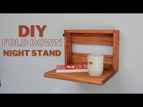 Simplify Your Space: DIY Fold Down Night Stand