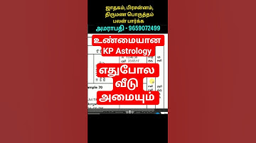 எது போல வீடு அமையும் kp astrology in tamil