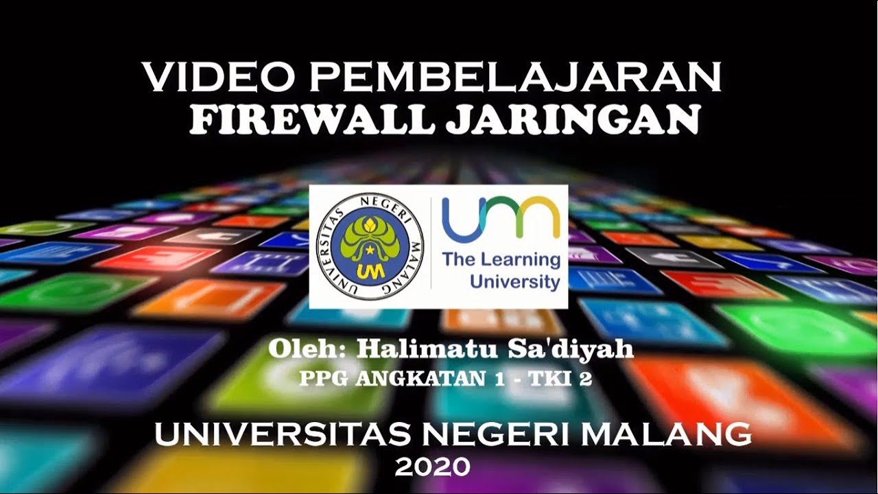 Video Pembelajaran Firewall Jaringan Konsep Dasar Dan Cara Kerja