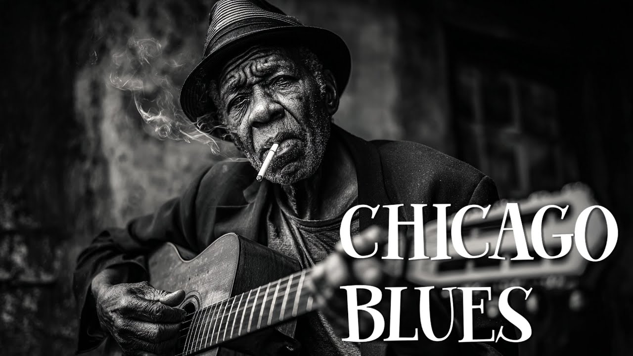 Relaxing Midnight Blues 🎶 Whiskey Tears, Cold Nights & Soft Guitar