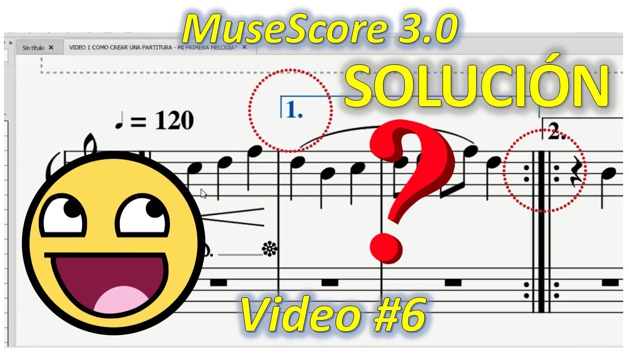 TUTORIAL MUSESCORE 3.0 - VIDEO 6  │ CASILLAS Y BARRA DE COMPÁS