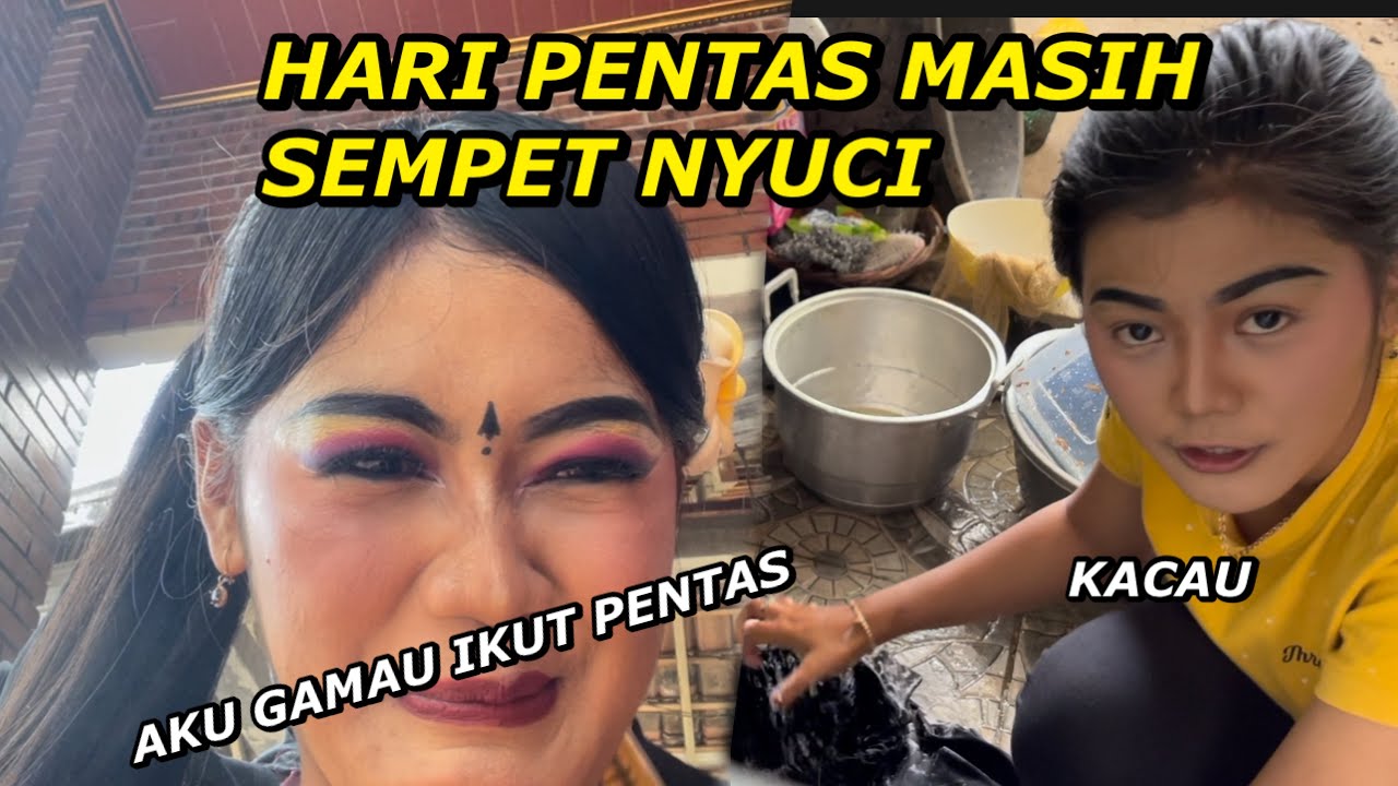 VIDEO LAMA!! NYUCI PAKE TANGAN DI LOKASI PENTAS??? SAMPE GAMAU IKUT KELUAR PANGGUNG???