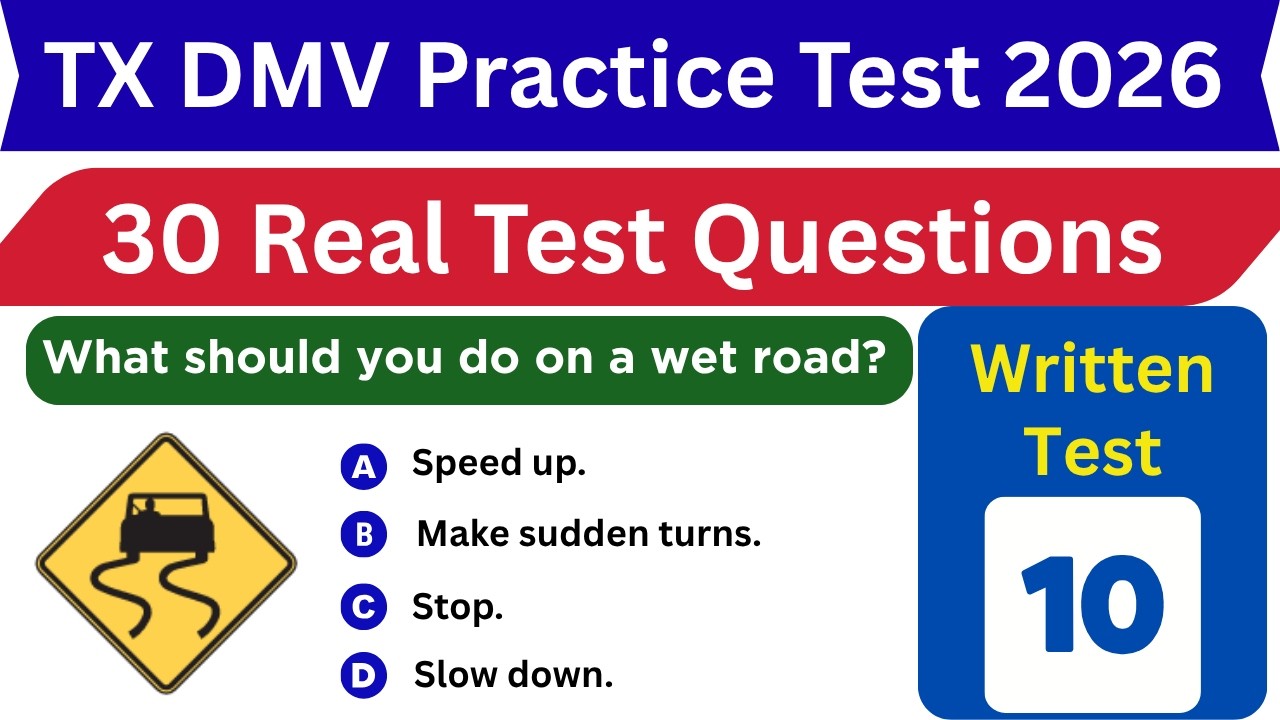 DMV Written Test 2026: EXACT Questions to Pass the FIRST TIME | Driving ...