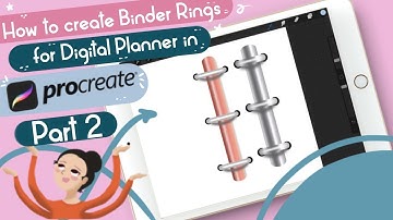 HOW TO CREATE DIGITAL BINDER RING FOR PLANNERS IN PROCREATE APP | Part 2