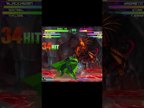 MvC2: Duke - Blackheart Infinite to JD DHC Plasma Storm 70 hit 75% Combo .:9.3.24:.