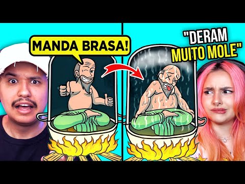 Foi de arrasta assim? pessoas que paçocaram de maneira estúpidas | React Fala Sério