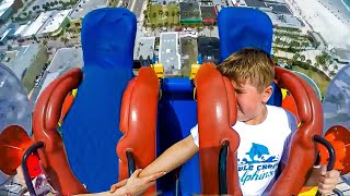 his friend flew off the roller coaster…