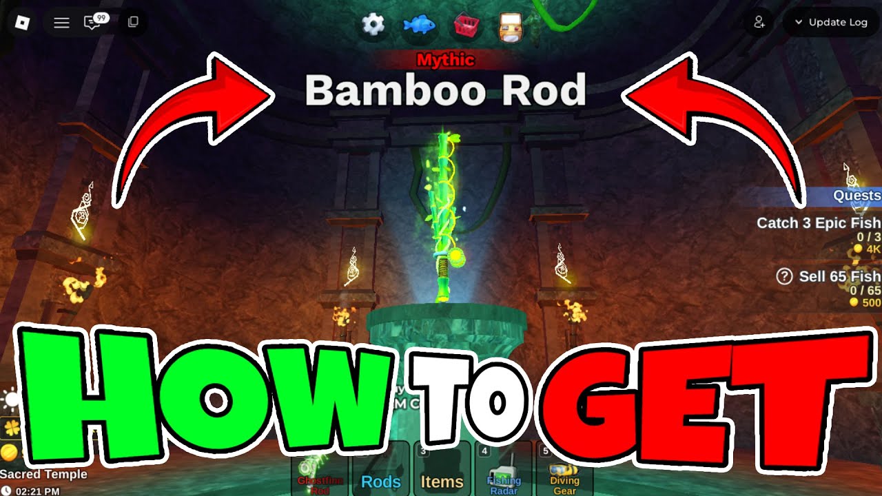Как получить бамбуковую удочку в Fish It! Roblox