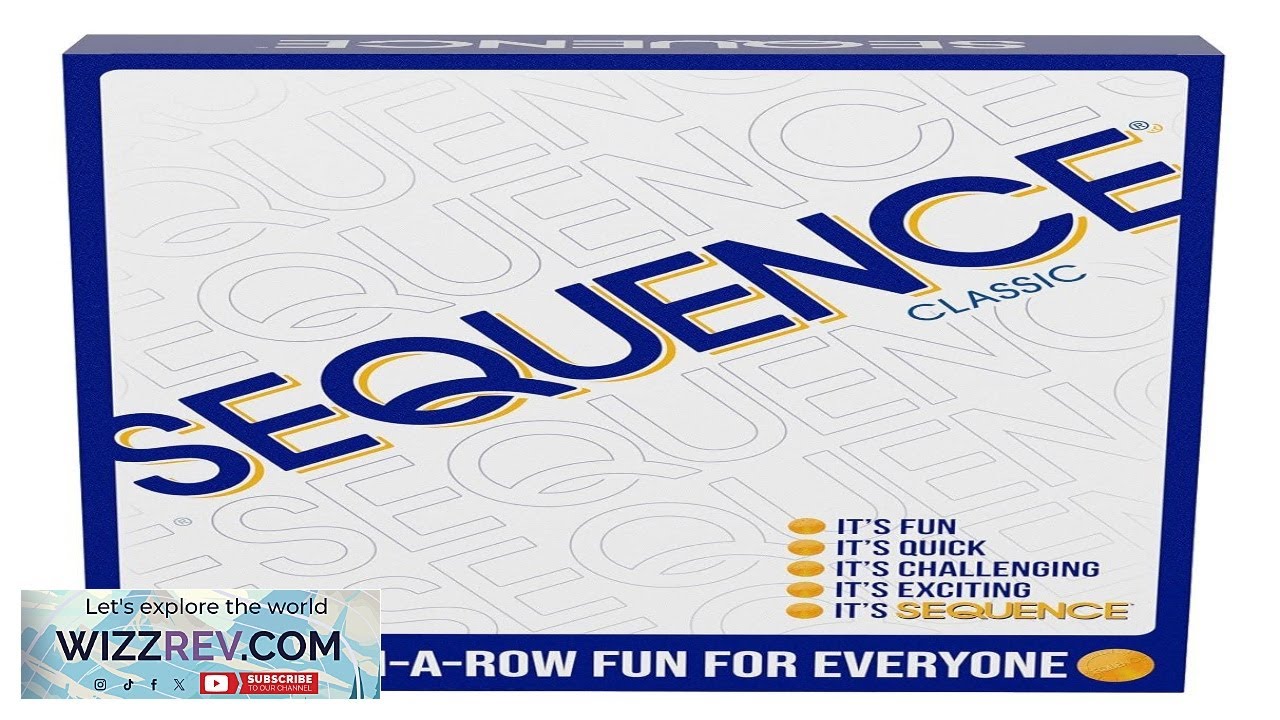 SEQUENCE Original SEQUENCE Game with Folding Board Cards and Chips by Jax