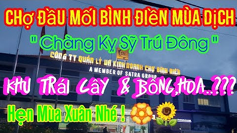 Clip 18: VÀO BÊN TRONG KHU BÁN TRÁI CÂY & HOA, CỦA CHỢ BÌNH ĐIỀN.
