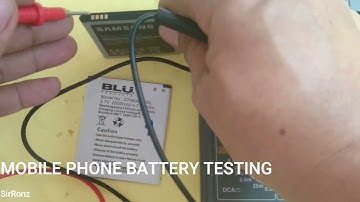 Testing Batteries With an Analog Multimeter - PHONE BATTERY TESTING