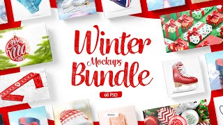 Winter Mockups Bundle Presentation screenshot 1