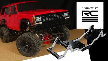 3D Printed 1/10 RC Crawler Chassis Overview & Testing + Body Line Detailing on Jeep