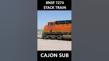 BNSF 7274 WB STACK TRAIN 5-7-2025 #cassscenicrailroad #passengertrain #automobile